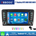7" Carplay Autoradio Android 13 Navi GPS 2+32G Für Audi A3 8P 2003-2013 S3 RS3