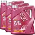 3x4  Liter MANNOL AG 55 Automatik Getriebeöl  ATF Öl  für ZF 6 HP  VW 6-Gang BMW