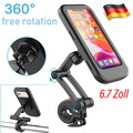 Fahrrad Motorrad Handy Halterung Wasserdicht 360° Smartphone Halter 6,7 Zoll