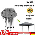 Stabil 3x3m Pop-Up Pavillon Partyzelt Gartenzelt UV Faltpavillon Gartenpavillon