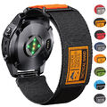 Für Garmin Fenix 7X/6X Pro/5X/5X Plus/3/3 HR MK3i Quick Fit Nylon Rugged Armband