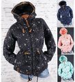 Damen Jacke Parka Outdoor Wasserabweisend Kapuze Hoodie gefüttert M L XL 2XL 3XL