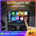 9''Android12 Für Peugeot 207 2006-2015 Autoradio GPS Navi DSP BT DAB WIFI RDS 4G