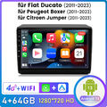 4+64G Android 13 Für Fiat DUCATO PEUGEOT BOXER JUMPER Autoradio GPS Navi CarPlay