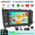 DAB+ Kam Android 13 Autoradio GPS Navi Für Mercedes Benz W203 C209 CLC BT 2+64G