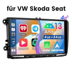 Android 13 Carplay Autoradio GPS NAVI RDS Für VW GOLF 5 6 Touran EOS Tiguan Polo