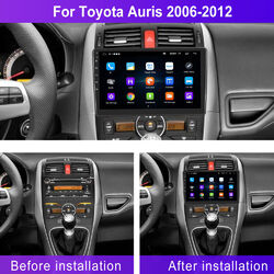 Für Toyota Auris E15 2006-2012 Carplay Android 13.0 Autoradio BT GPS Navi 2+64GB