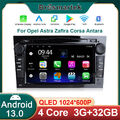 Android 13 Autoradio Für Opel Zafira B Corsa C D Astra H Carplay DAB+ GPS Navi