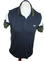 LACOSTE  HERREN Polo shirt hemd BAUMWOLLE  SLIM FIT GR. 4 / M STRETCH DUNKELBLAU