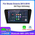 Autoradio Für Skoda Octavia 2013-2018 Carplay Android 13 SWC GPS NAVI DAB+ 2+64G