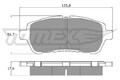 TOMEX Brakes Bremsbelagsatz Scheibenbremse TX 17-95 für FORD FIESTA 6 CB1 CCN