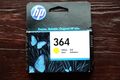 HP Tinte, 364 gelb, Exp. Dezember 2018, Original und Original, Brandneu in Verpackung