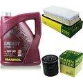 5L MANNOL 5W-30 Combi LL+MANN-FILTER Filterpaket für Toyota Corolla 1.4 VVT-i