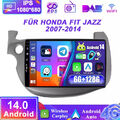 QLED FÜR HONDA FIT JAZZ 2007-2014 AUTORADIO ANDROID 14 GPS NAVI DSP+CARPLAY DAB+