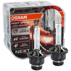 OSRAM D2S NIGHT BREAKER LASER DuoBox 4500 K 3200 lm Xenarc Xenon Brenner