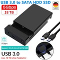 USB 3.0 Externe Festplattengehäuse für SATA3 2,5 & 3,5 Zoll HD SSD HDD-Gehäuse