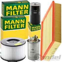 MANN FILTER INSPEKTIONSPAKET passend für VW T4 BUS 2.4 d+2.5 TDI 75-151 PS