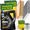 MANN INSPEKTIONSPAKET+5L MANNOL 5W30 MOTORÖL passend für FORD MONDEO 4 S-MAX 1.6