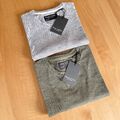 2x MARC O'POLO T-Shirt - Größe XS - Shaped Fit - Weiß - Schwarz - Grün