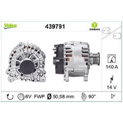 1x Valeo Generator 14V u.a. für Skoda Superb 3 3T 2.0 Yeti 5L | 268205