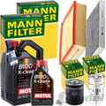 MANN INSPEKTIONSPAKET+6L MOTUL 5W-30 MOTORÖL passend für AUDI A4 B6 8E/H 2.4+3.0