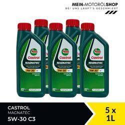 Castrol Magnatec 5W-30 C3 Renault Fiat BMW LL-04 MB 226.5 5x1 Liter = 5 Liter