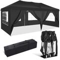 Pavillon 3x6m Faltpavillon Stabil Anti-UV Wasserdicht Gartenpavillon Pop Up Zelt