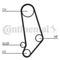 CONTINENTAL CTAM CT660WP1 Wasserpumpe + Zahnriemensatz für AUDI VW