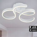 LED Design Decken Lampe Wohn Ess Zimmer Beleuchtung Switch DIMMER Leuchte weiß