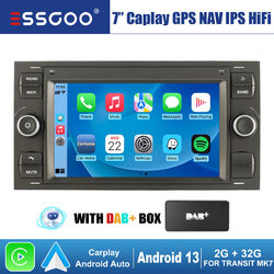DAB+ Autoradio 2+32G Android 13 Carplay GPS NAV Für Ford Focus Transit MK7 S-Max