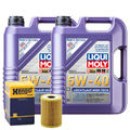 Motoröl 5W40 LIQUI MOLY Leichtlauf High Tech 10L+HENGST Ölfilter