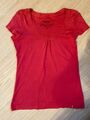 Damen T-Shirt edc rosa mit V-Ausschnitt kurzarm Gr. S *TOP*