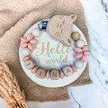 Schnullerkette mit Namen Junge Mädchen Geburt Geschenk Holz Silikon Nuckelkette