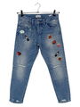 RICH & ROYAL Boyfriendjeans Damen Gr. DE 36 blau Street-Fashion-Look