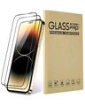 2x Panzerfolie Glas für iPhone 15 14 13 12 11 Pro Max Mini Display Schutz