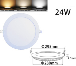 10X LED Panel Einbaustrahler Einbauleuchte  4500K Deckenleuchte 24W