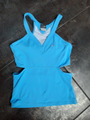 Sexy Sport Top mit Cut-Out und Bustier, Nike, hellblau, Gr. 36/S