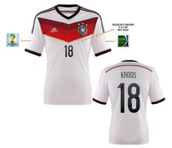 Trikot Adidas DFB WM 2014 Home Finale - Kroos 18 I Deutschland Badge