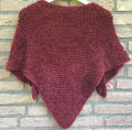 Dreieckstuch, Schal aus Schurwolle mit Kamelhaar, Handmade, selbstgestrickt