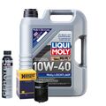 Motoröl 10W40 LIQUI MOLY Mos2 Leichtlauf 5L+HENGST Ölfilter +Cera Tec