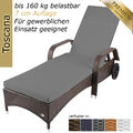 Sonnenliege Gartenliege Liege Liegestuhl Relaxliege Polyrattan Rattan Balkon