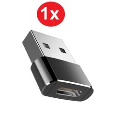 Adapter USB A Stecker auf USB C Buchse Konverter Laden Daten Stick Handy Laptop ✅Deutscher Händler ⚡ BLITZVERSAND 🔥 TOP QUALITÄT⭐⭐⭐⭐⭐ 