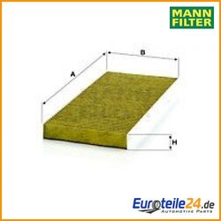 Filter, Innenraumluft FreciousPlus MANN-FILTER FP3567