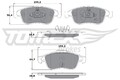 TOMEX Brakes Bremsbelagsatz Scheibenbremse TX 16-41 für RENAULT MEGANE 3 BZ0 KZ0