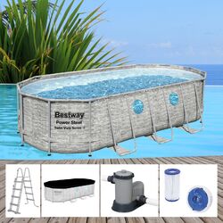 Bestway Power Steel 549x274x122cm Pool Filterpumpe und Zubehör Gartenpool 56716