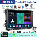 DAB+ 32G Android 13 Carplay Autoradio GPS Kam Für VW GOLF 5 6 Touran Tiguan Plus