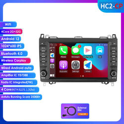 Android 12 Autoradio GPS Navi Carplay Für Mercedes Benz A B Klasse W169 W639 906