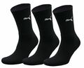 3,6,9,12 Paar, Puma 7312,Herren Crew Socken,Unisex,schwarz,Größe 39-42 und 43-46