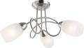 Globo Lighting Mitis nickelmatt knisternde Deckenlampe - 63170-3