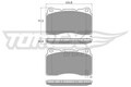 TOMEX Brakes Bremsbelagsatz, Scheibenbremse TX 17-96 für CADILLAC CHEVROLET